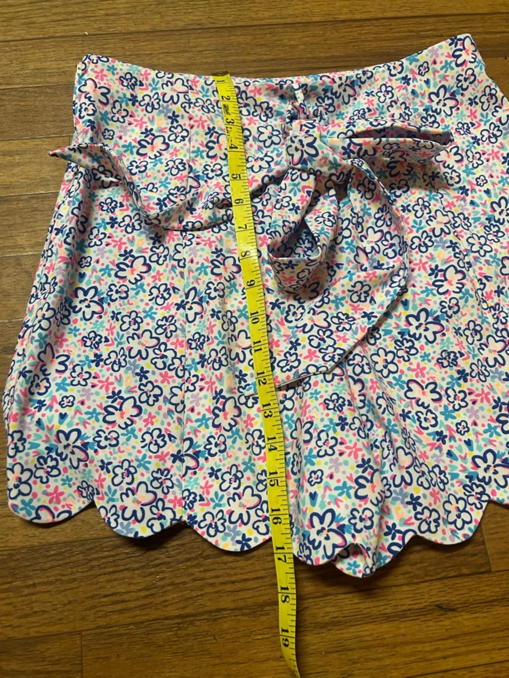 Lilly Pulitzer Royal Blue Cami with Floral Scallop Shorts Set - Picture 4 of 9